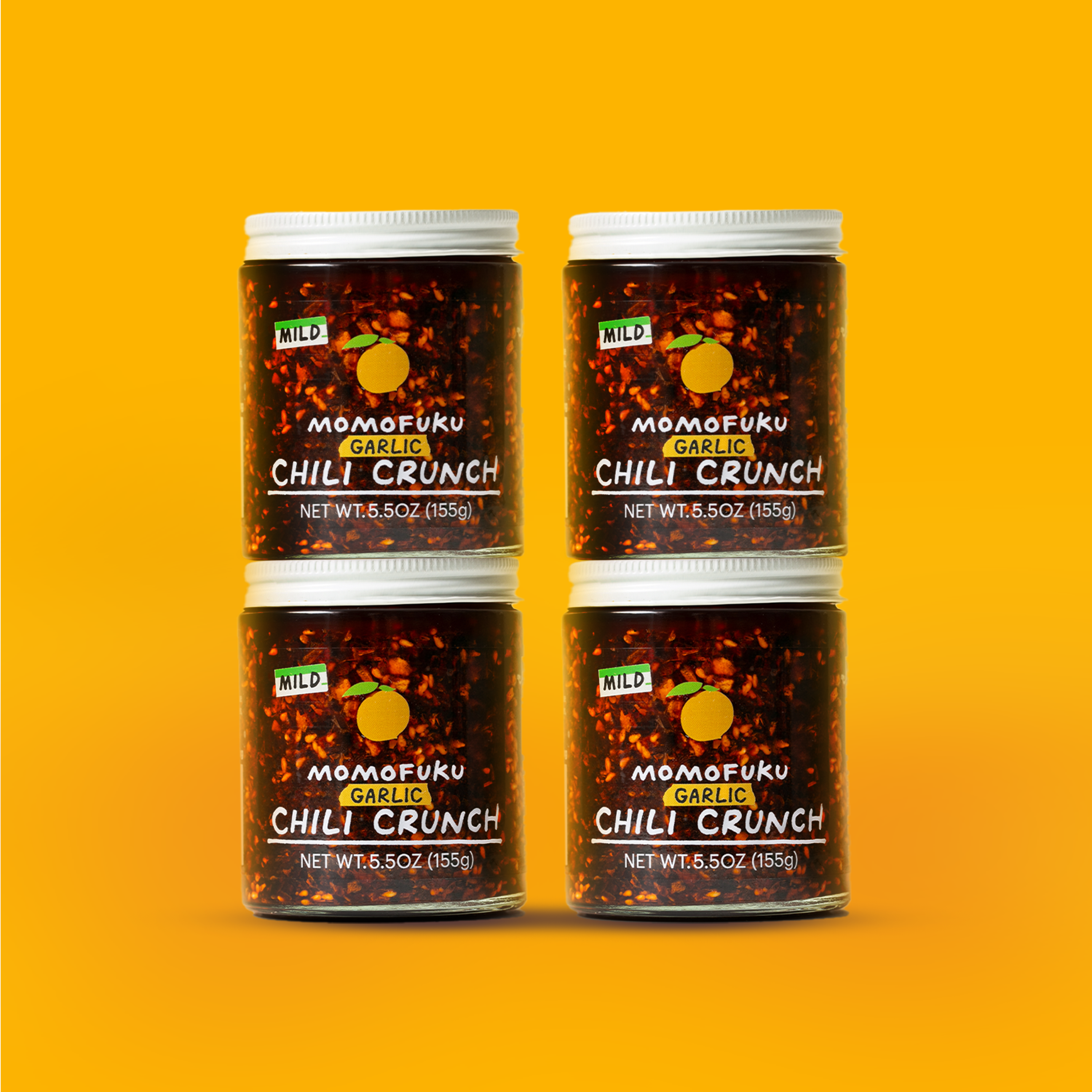 Mild Garlic Chili Crunch 4-Pack - Essential Set