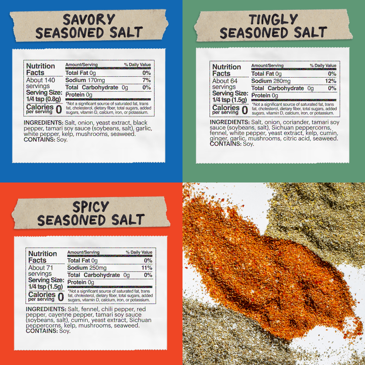 Salts 3 Pack - Home Choice