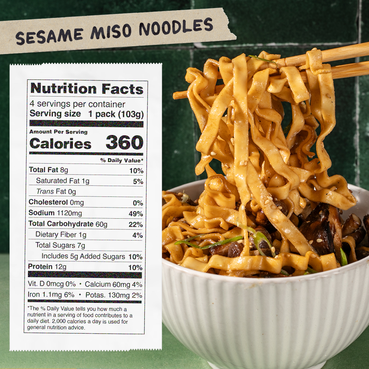 Sesame Miso Noodles | 12 Packs - Soft Pick