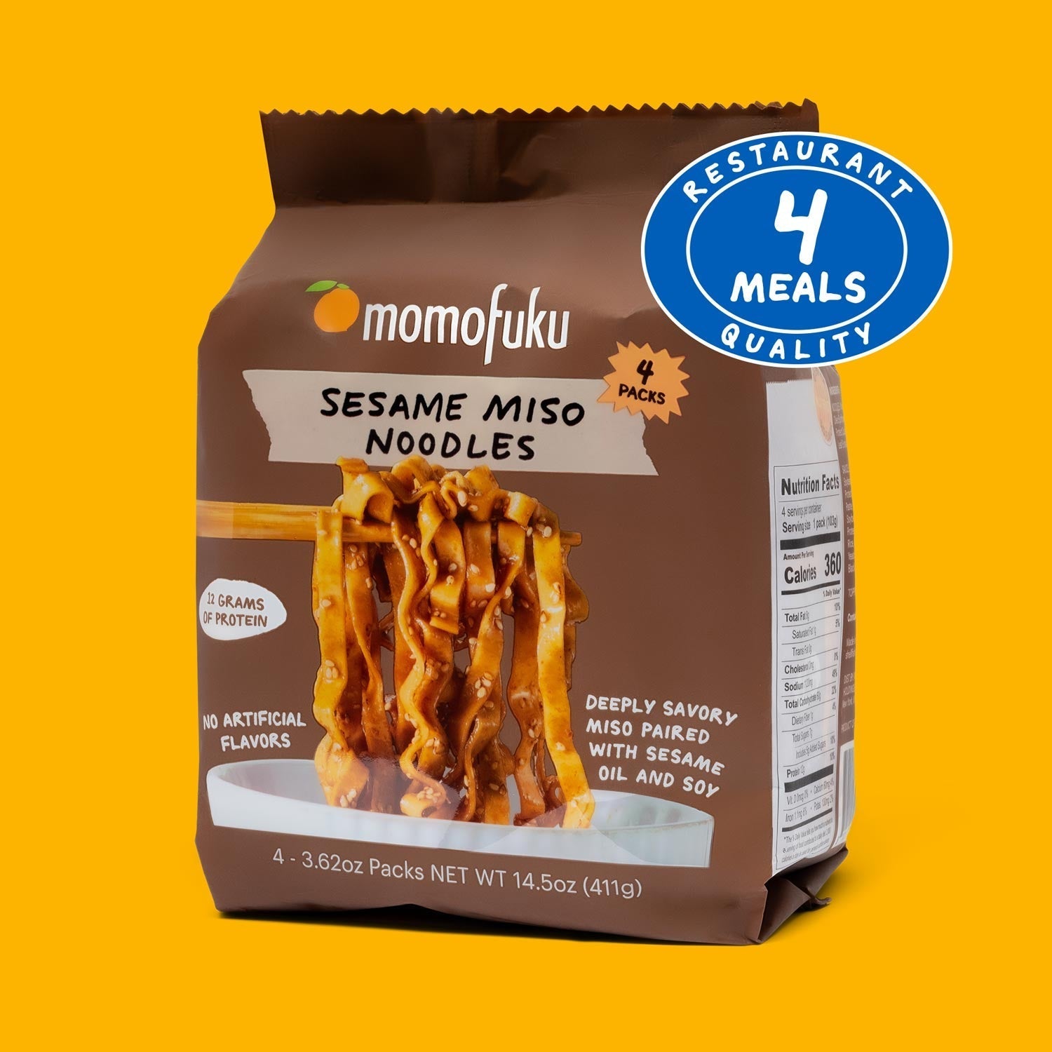 Sesame Miso Noodles | 4 Packs - Fresh Ready