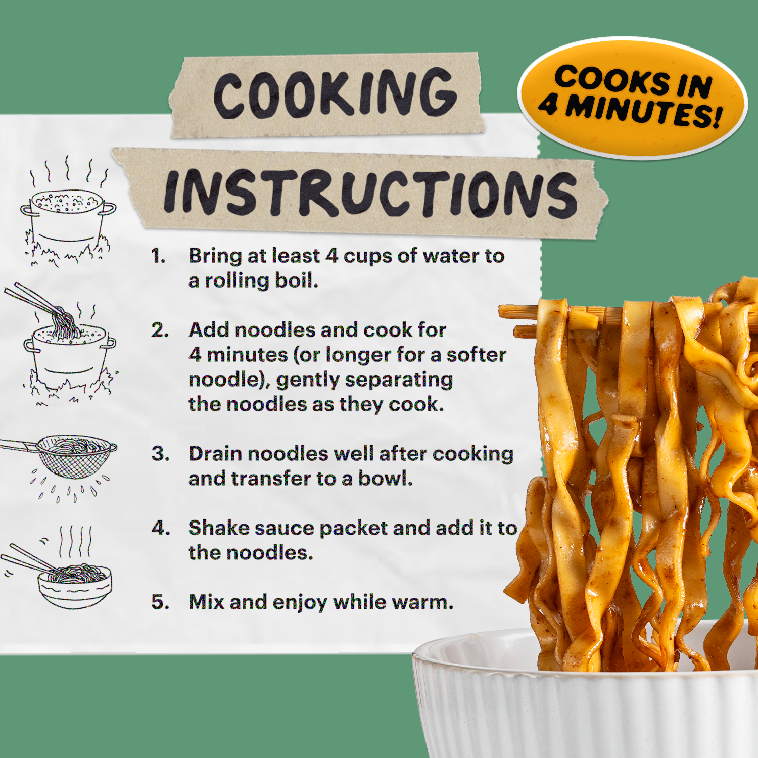 Tingly Chili Noodles | 12 Packs - Easy Choice